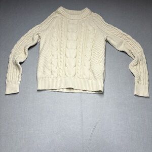 GAP Women's Beige Cable Knit Sweater
